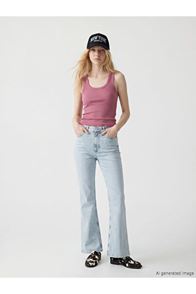 LC Waikiki High-Waisted Spanish Flare Women's Jean Pants from Uzg Store for S...