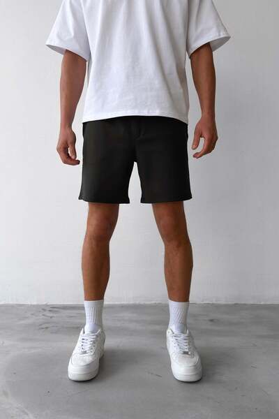 Flaw Wear Basic Bel Lastikli Siyah Şort