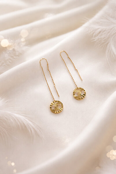 Inovius Κομψά Σκουλαρίκια, Επιχρυσωμένος Χαλκός - LMG6007