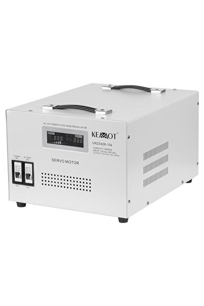 Kemot Servomotor voltage stabilizer URZ3426, 10000VA/7000 W, 2 x Schuko