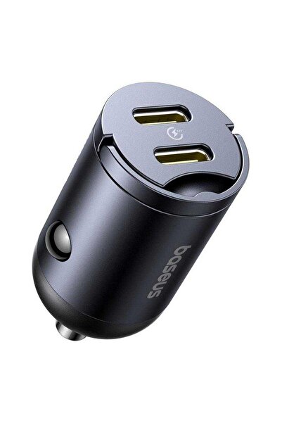 Baseus Incarcator auto Tiny Star, Quick Charge 30W, 2 x USB Type-C, C00035001...