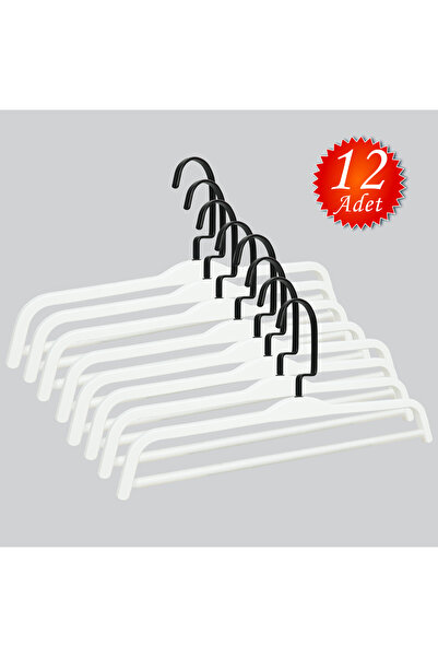 NYN Вішалка для штанів з дерев'яною планкою чорного кольору, 12 предметів