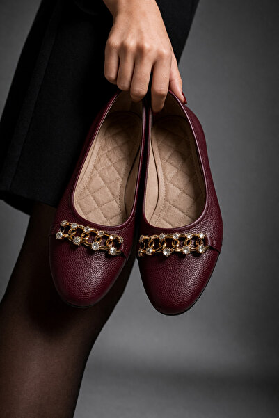 FootFrenzy Γυναικεία παπούτσια μπαλαρίνας Liva με λεπτομέρεια αλυσίδας – Κομψ...