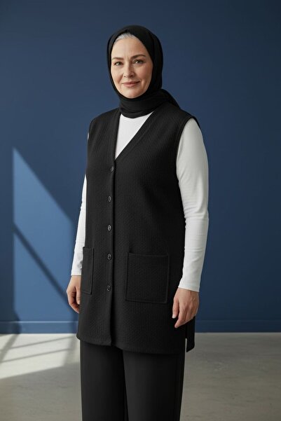 Ahenk Buttoned Mother Vest