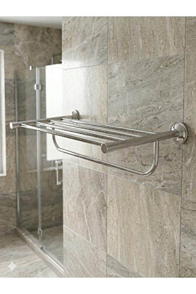 CLK BANYO Bella 50 cm Banyo Havluluğu - Duvara Montajlı Fonksiyonel Havlu Askısı