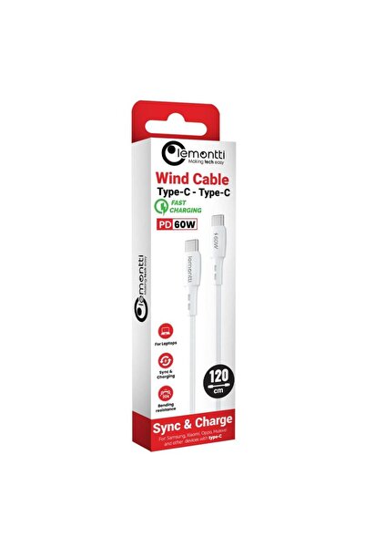 lemontti Cablu de date LEMCFCTCPD60A, Fast Charge, Type-C la Type-C, PD, 60W,...