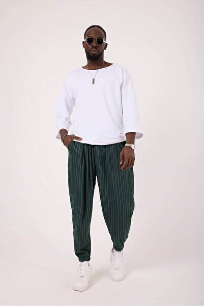 SUPERBLUE Pantaloni sport în dungi, stil streetwear, pentru bărbați