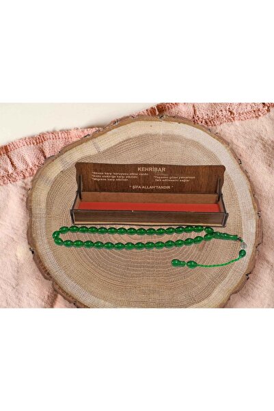 BEST PARTİ Best Special Wooden Boxed Squeeze Amber Prayer Beads Model-8