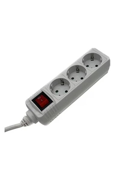 Hama Extension cord R9223807, with switch, 3 sockets, H05VV-F3G1.5, 5 m (White)