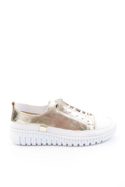 Bambi Dore Hakiki Deri Kadın Sneaker K01045250303