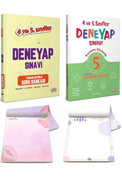 Editör Yayınevi 4. ve 5. Sınıflar DENEYAP Teknoloji Atölye Sınavı Soru Bankas...