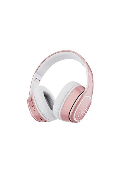 PowerLocus Casti Bluetooth Over-Ear P7, Microfon (Roz/Auriu)