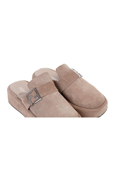 ANNASIA SHOES LINA Slippers - Leather Beige