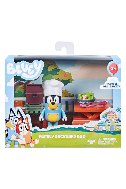 bluey Σετ παιχνιδιού μπάρμπεκιου αυλής με φιγούρα που περιλαμβάνεται