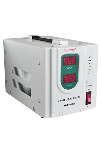 Emtex Voltage stabilizer with servomotor, 1000VA / 600W, LED display