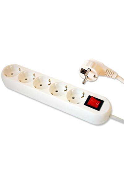 OEM Extension cord PS-5X3S, 5 sockets, 3 m (White)