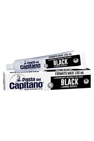 Pasta Del Capitano Black Activated Carbon Toothpaste 100 ml (Whitening Effect)