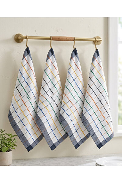 Vivesta Home 100% Cotton Drying Cloths Set of 4 45×65 cm – Absorbent, Washabl...