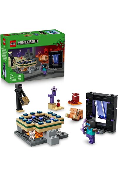 LEGO Minecraft Nether & End Portal Journey - Building Toy w/a Cool Hero, Ende...