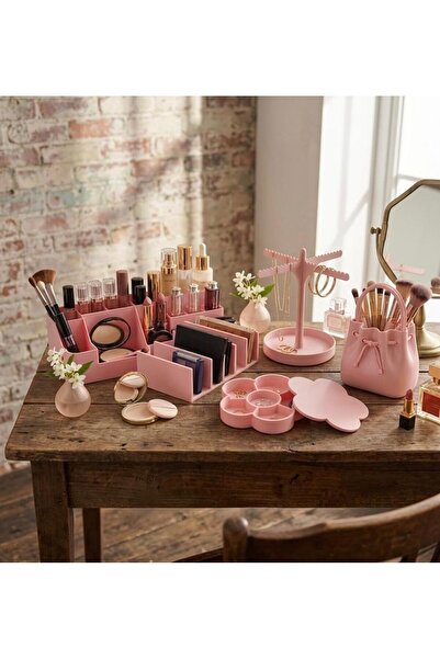 APLUS Design Tam Comprehensive Powder Desktop Organizer: Set of 5 Jewelry and...