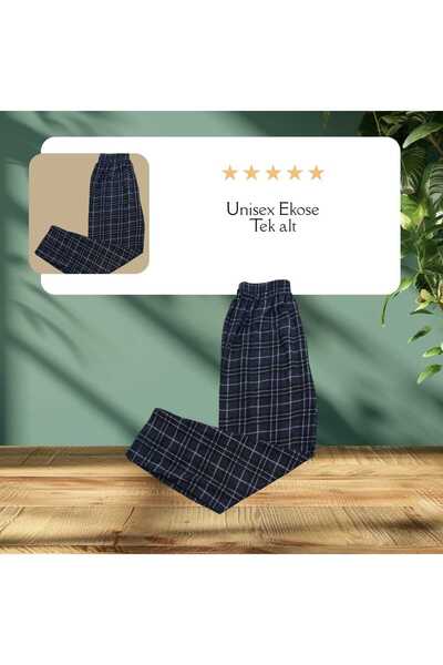 Zirve UNİSEX EKOSE KARELİ PİJAMA ALT