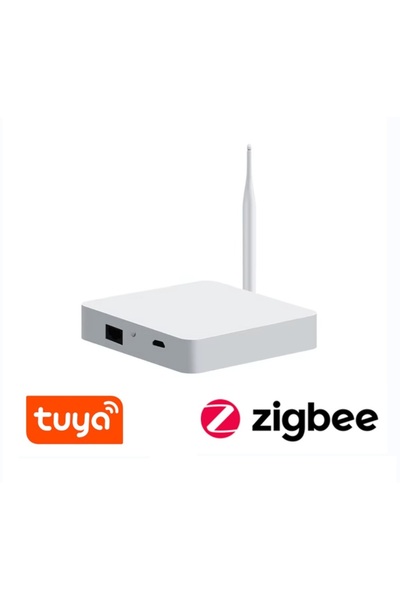 bilteknik Tuya ZigBee LAN Gateway Akıllı Ev Hub – Harici Antenli, 30-50m Kapsama