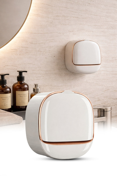 omilife وعاء صابون عملي من السلسلة الذهبية مع حاوية لجمع الماء، وعاء صابون صح...