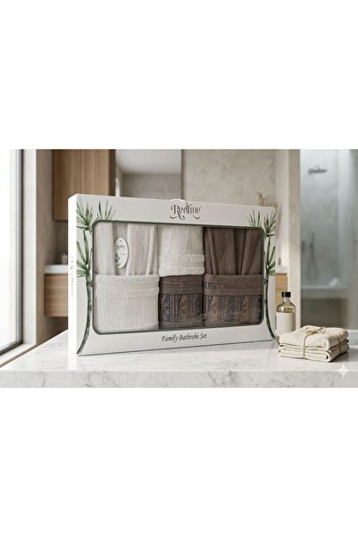 Constanza Exclusive طقم روب حمام عائلي من القطن والخيزران من إيفورين مكون من ...