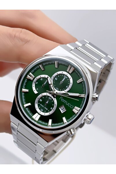 Ferrucci Men's Wristwatch with Steel Cord Function 3 Atm Waterproof with 2 Ye...