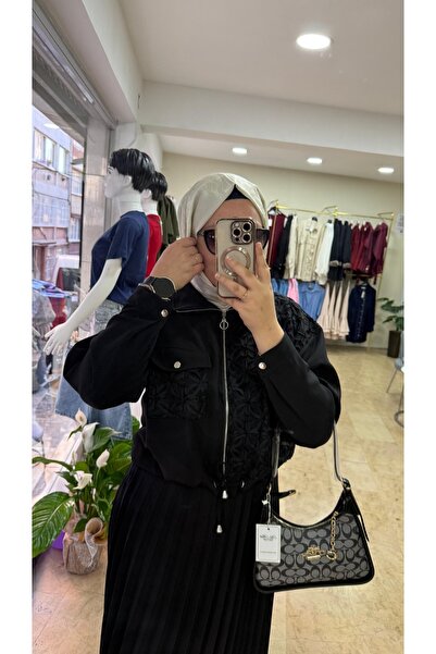 Aynaz Üst Çiçek Detaylı Pileli Etekli Takım