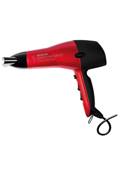 Sencor Hair dryer SHD 6701RD, 2000 W, 2 speeds (Red)