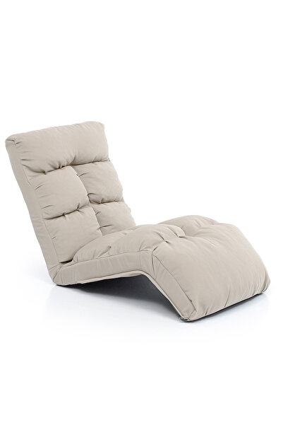 Pafu Fuwa Outdoor Su Geçirmez Fonksiyonel Mekanizmalı Şezlong - Bej