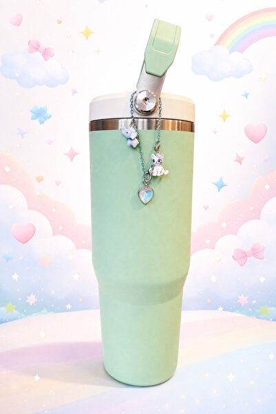 Kelira Uyumlu Tasarım Quencher Termos Aksesuar Klipsli Charm Figürü