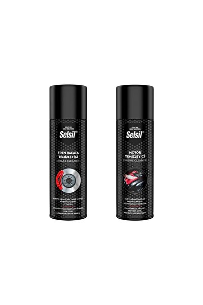 Selsil Motor Temizleme Spreyi 500 ml + Fren Balata Temizleyici 500 ml