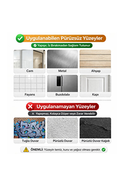 sengenegel 30’lu Süper Güçlü Yapışkanlı Şeffaf Askı Seti – Delgisiz Kullanım