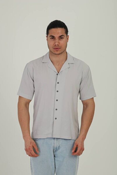 PASSERO Oversize Apaj Collar Short Sleeve Shirt