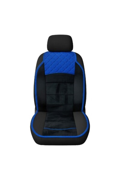OMC Premium 1+1 front seat covers, Black + Blue