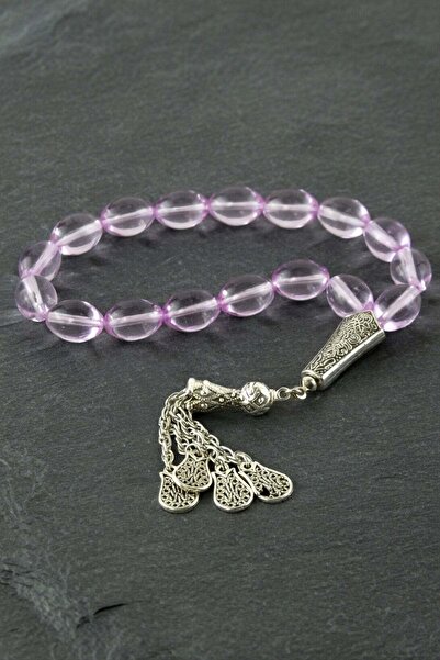 TakÇalıştır Oval Cut Glass Prayer Beads Product Size 10*14 mm