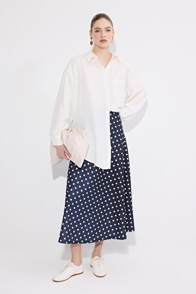 Touché Privé Polka Dot Skirt with Elastic Waist