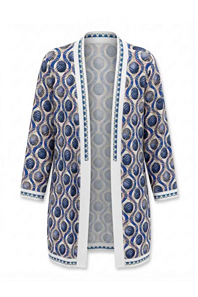 On Fashion Women's Ribbed Patterned Long Cardigan