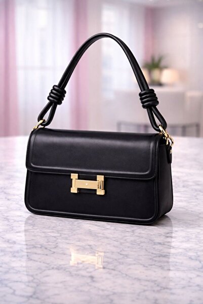 mothers dream Elegant Women’s Shoulder Handbag with Gold Lock Detail