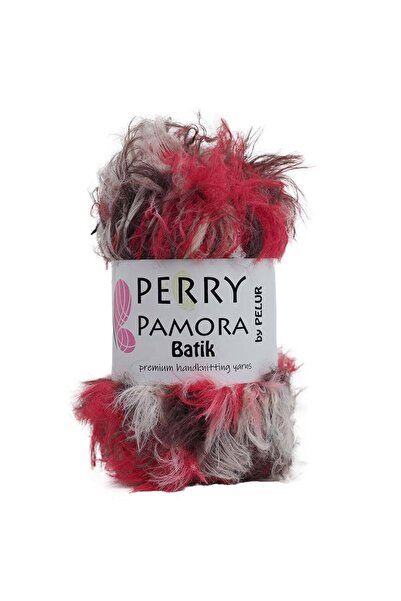 Ritzz Perry Pamora Batik Long Feathered Red Brown