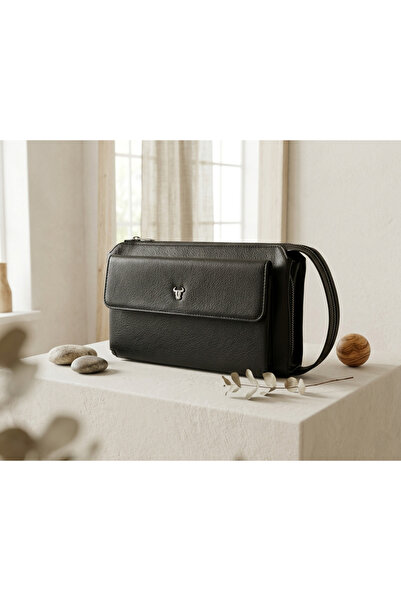 PASSTELL 100% Genuine Leather Unisex Hand Portfolio Wallet and Phone Holder H...