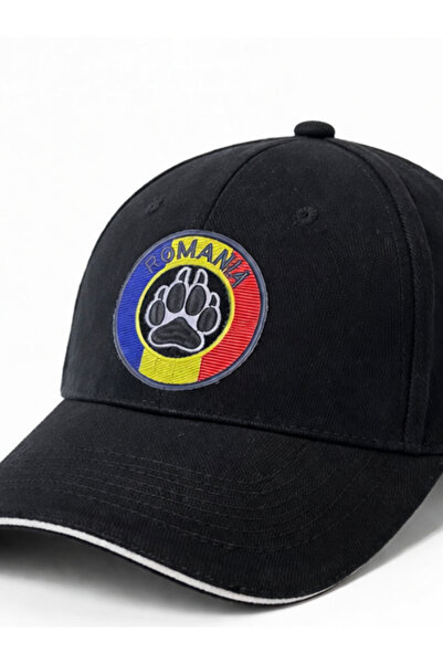 OEM Romania unisex black cap, tricolor design, embroidered look, adjustable, ...