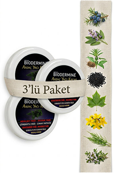 Biodermine Juniper Oil Cream - Relaxing Massage Cream - Intensive Care Effect...