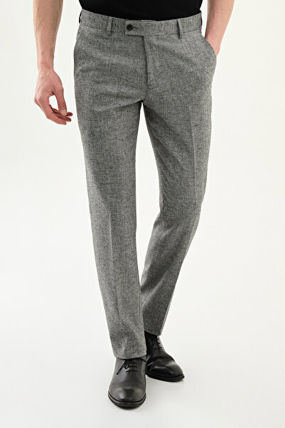 Mcr Gray Slim Fit Men's Trousers Black - 38364.26Y