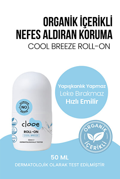 clooe Alüminyumsuz Deodorant Roll-On Organik Aloe Vera Özlü Alkol İçermez Veg...