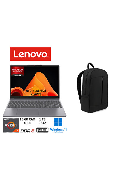 LENOVO Ideapad Slim 3 AMD Ryzen 7 7735HS 16GB 1TB SSD W11 PRO 15.3" 83K70098T...