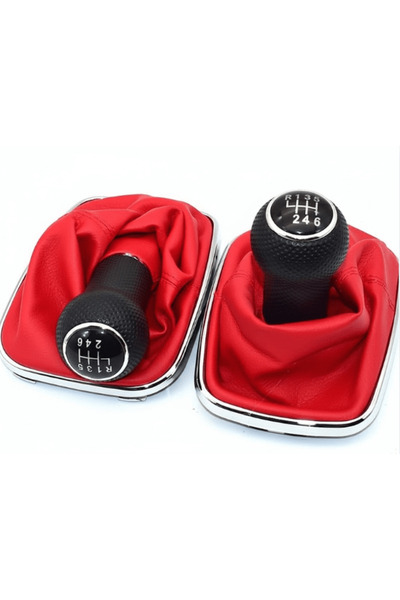 AutoMIV Gear Shift Knob VW Golf IV / Bora 6 Speed Petrol Red Sleeve