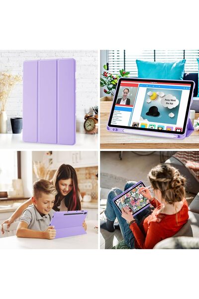 Generic حافظة جالاكسي تاب إس 9 مقاس 11 بوصة مع حامل قلم إس، وحامل ثلاثي الطي،...